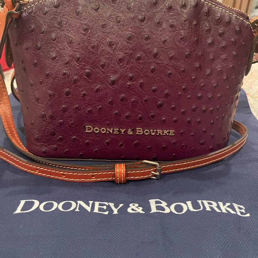 Dooney & Bourke Plum Textured Crossbody Bag